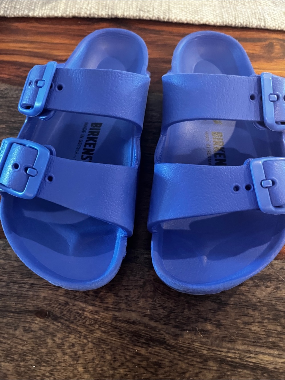 Birkenstock Kids Royal Blue EVA Double Buckle Sandals